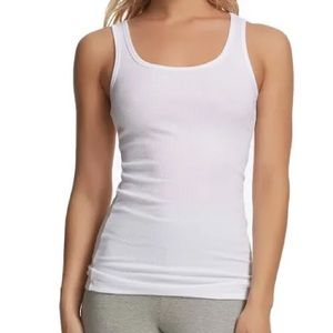 BRANDY MELVILLE small white ribbed wife beater tank top